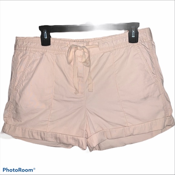 LOU & GREY | Poplin Blush Pink Drawstring Shorts - Picture 3 of 8